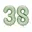 Cijfer 38 Mint Groen