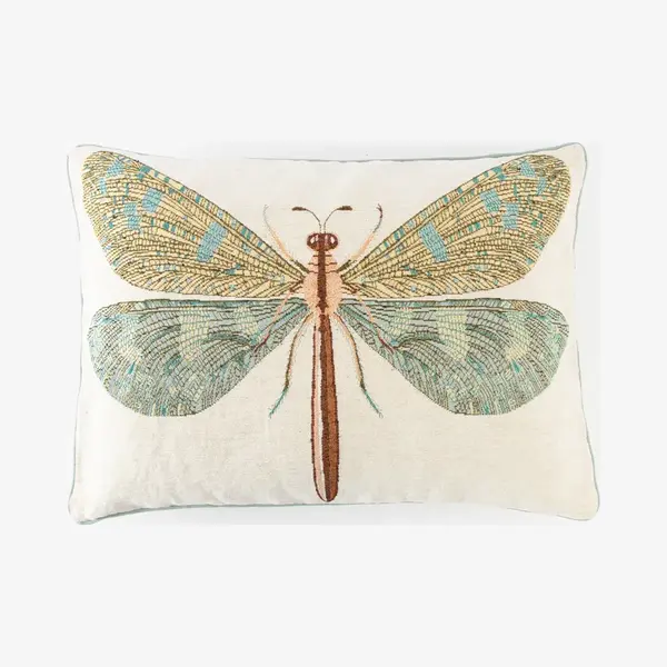 Sissy-Boy Grijsblauw Jacquard Kussen Dragonfly thumbnail