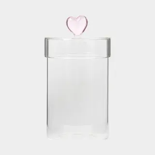 Sissy-Boy Glazen Pot Met Roze Hartje