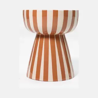 Sissy-Boy Terracotta Gestreepte Mushroom Bijzettafel