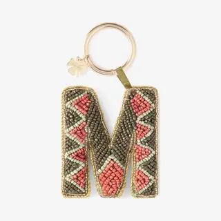 Sissy-Boy Donkergroene Bag Charm Letter M