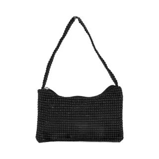 Sparkle Mini Tas / Handtas - Zwart | 22 X 13 Cm | Polyester | Fashion Favorite