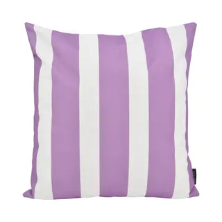 Novée Sierkussen Streep Paars | Outdoor / Buiten Collectie | 45 X 45 Cm | Katoen/Polyester