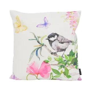 Novée Sierkussen Aquarel Bird | Outdoor / Buiten Collectie | Katoen/Polyester