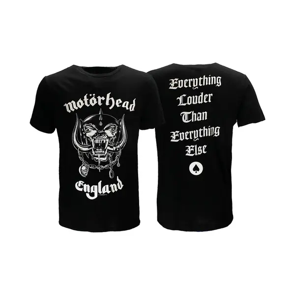 Popmerch Motorhead England Back Print Official Band T-Shirt - Xl thumbnail