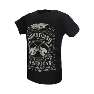 Popmerch Johnny Cash American Rebel T-Shirt - Xl