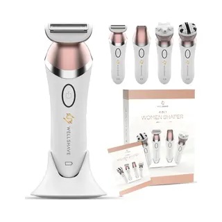 Wellshave 4 In 1 Ladyshave Voor Vrouwen - Trimmer Voor Vrouwen & Dames - Bikinitrimmer Dames - Scheerapparaat Vrouw