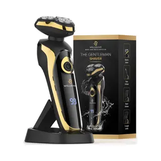 Wellshave Elite - 4 In 1 Scheerapparaat - Met Trimmer En Neustrimmer - Zwart/Goud