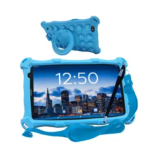 AngelTech Pro Max Tablet Für Kinder – 8 Zoll Hd – Android 14-4 + 3 Gb Ram – 64 + 64 Gb Rom – Octa 8 Core (blau)