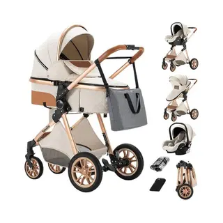 Lunola Nova - Kinderwagen 3-in-1 - Autostoel 0-20kg - Wit