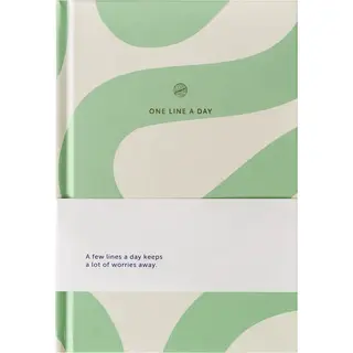 A-Journal One Line A Day Journal - Flow Mint - Dagboek Voor 5 Jaar