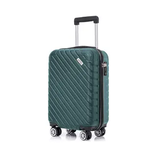 Goliving - Handgepäckkoffer Mit Rollen - Trolley - Leichtgewicht - Tsa-Schloss - Gepolsterter Innenraum - 38 Liter - 55 X 35 X 23 Cm - Grün