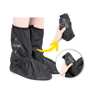 Voltano Overschoenen / Regenschoenen - Maat 36 T/m 39 - Zwart - Waterdicht - Antislip - Herbruikbare Schoenen Overtrekken