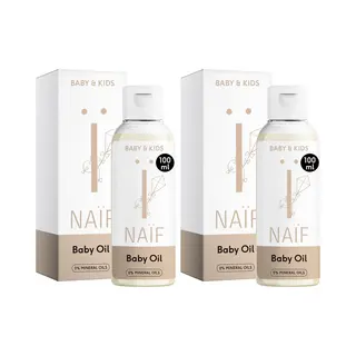 Naïf - Verzachtende Babyolie Voordeelset - 2x100ml - Baby's & Kinderen - Met Natuurlijke Ingrediënten