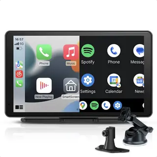 CarMe CarPlay Scherm 7 Inch - Apple CarPlay & Android Auto (Draadloos) - Touchscreen - Navigatiesysteem Auto - Geschikt Voor Apple CarPlay & Android
