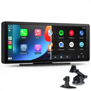CarMe CarPlay Scherm 10 Inch - Apple CarPlay & Android Auto (Draadloos) - Touchscreen - Navigatiesysteem Auto - Geschikt Voor Apple CarPlay & Android