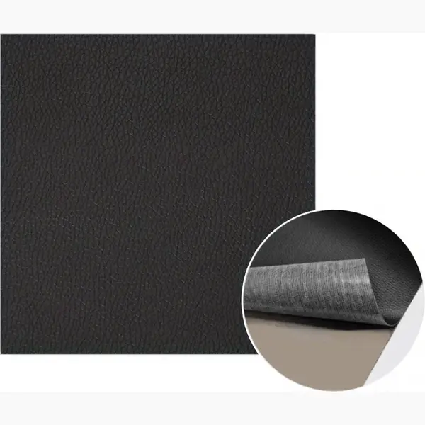 Glodi Goods® Zelfklevend Leer Reparatie Set 50 X 50CM – Kunstleer Decoratiefolie – Meubelfolie Waterdicht – Leren Bank – Zwart thumbnail
