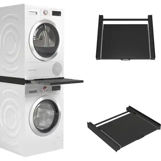 Wasophoogte® Zwischenbaurahmen Waschmaschine Trockner - Stapelkit Für Waschmaschine Und Trockner, Geeignet Für Jede Kombination Von Geräten -