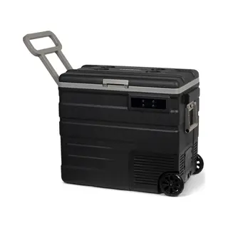 Steamy-E Single Zone 65 Roller, Elektrische Kompressor Kühlbox Mit Rollen, 65 Liter, 12V/ 230V, Zum Kühlen Und Gefrieren, Für Camping