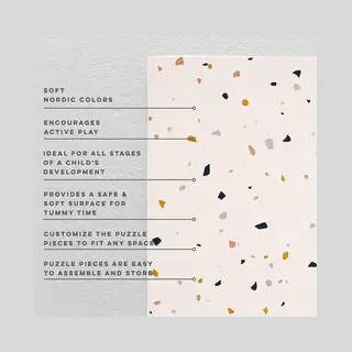 NilaFee Collection NilaFee™ - Speelkleed - Speelmat - Kruipmat - Puzzelmat - Baby - Foam - 120 X 180 Cm - Uitbreidbaar - Yoga Mat - Fitnessmat - Vloerbeschermer -