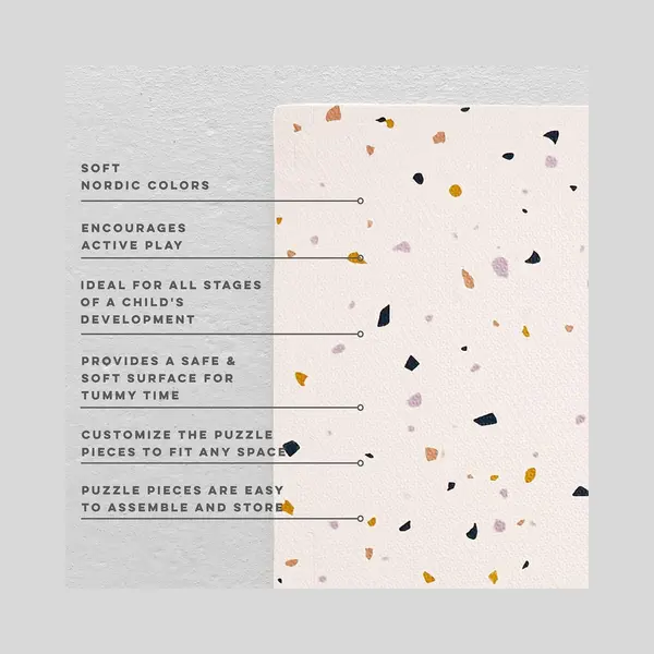 NilaFee Collection NilaFee™ - Speelkleed - Speelmat - Kruipmat - Puzzelmat - Baby - Foam - 120 X 180 Cm - Uitbreidbaar - Yoga Mat - Fitnessmat - Vloerbeschermer - thumbnail