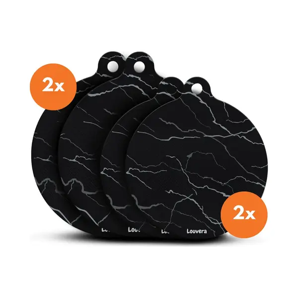Louvera Inductie Beschermer Set – Hittebestendig Tot 280 ºC – Panbeschermers - Afdekplaat Voor Kookplaat - Inductie Mat Voor Elk Formaat - 4 thumbnail