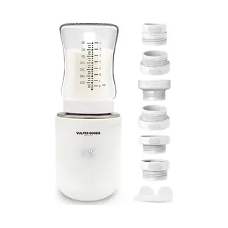 Vulpes Goods® BabyCare - Flessenwarmer Pro - Draadloos Met 4 Temperatuurniveaus - Wit