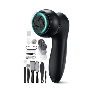 Vulpes Goods® BeautyCare - Elektrische Eeltverwijderaar Pro - 10-delige Pedicureset - Usb Oplaadbaar - IPX7 Waterbestendig (2 Stuks)