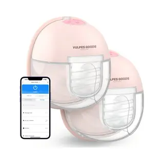 Vulpes Goods® BabyCare Borstkolf Elite - Elektrisch Dubbelzijdig - Draadloos Handsfree - Soft Pink (2 Stuks)