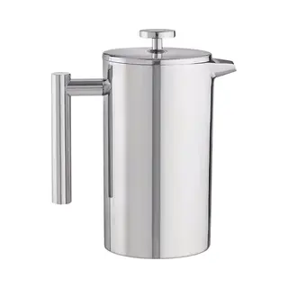 Maevory French Press Koffiemaker - Cafetière - Dubbelwandig - Rvs - 350ml