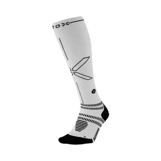 Stox Energy Socks Hardloopsokken Heren - Compressiekousen - Compressie Sokken Hardlopen - Sportsokken Wit - Maat Xl, 46-49 - 1 Paar