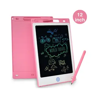 Tekenbord Kinderen Kiraal - Tekentablet - Lcd Tekentablet Kinderen - Grafische Tablet Kinderen - Kindertablet Roze - 12 Inch