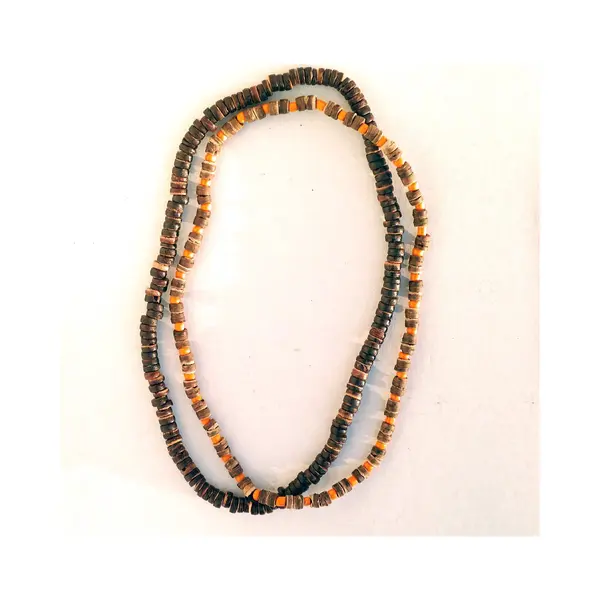 Talila Jewels® CocoReef Choker - Set Van 2 - Bruin + Bruin/Oranje thumbnail