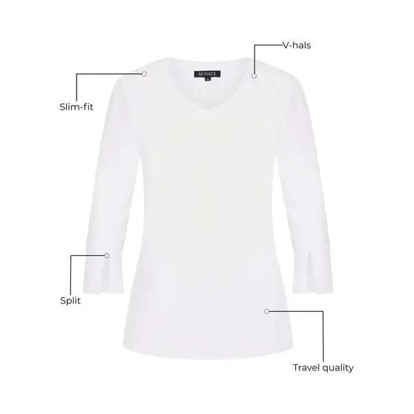 Mi Piace Travel Top Dames - Wit - Maat M/38 - 202095 thumbnail