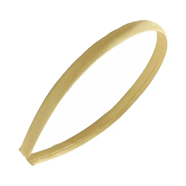 Fako Fashion - Diadeem - Hoofdband - Haarband - Satijn - 10mm - Champagne thumbnail