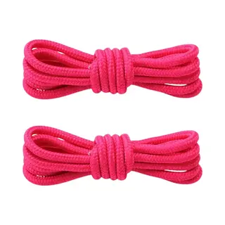 Fako Fashion - Schoenveters - Veters - Rond - Gevlochten - 5mm - 100cm - 1 Paar - 2 Stuks - Fuchsia