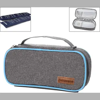 Rainbecom - Insuline Koeltas Met 2 Ice Packs - 21x10x4.5cm - Diabetische Reistas - Insuline Etui - Insulinepennen - Medische Koeltas Voor