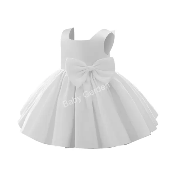 Baby Garden Baby Feestjurk - Meisjes Bruiloft Jurk - Bruidsmeisje Jurk - Wit Maat 80 thumbnail