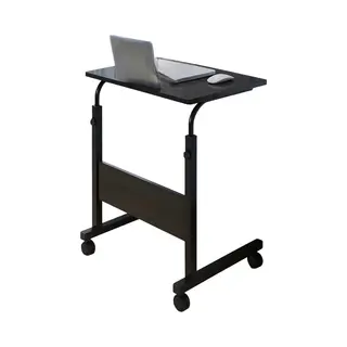 Flokoo Verstelbare Laptoptafel Op Wielen – In Hoogte Verstelbaar (71-98 Cm) – 60 Cm Breed – Compact Bureau – Verrijdbaar Laptoptafeltje Voor Thuis &