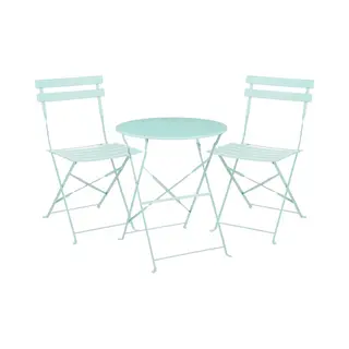 Mica Decorations Laurence Bistroset - Set Van 3 - Inklapbaar - Lichtgroen (set Van 3)