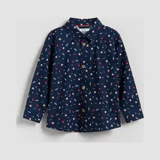 Starry Indigo - Jongens Kerst Overhemd