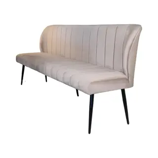 Lizzely Garden & Living Eetkamerbank 200cm Sally Velvet Champagne Eetbank