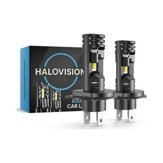 HaloVision Turbo Led Koplampen H4 – 25W 30000Lm 6000K Helder Wit – Canbus Plug En Play Dimlicht Grootlicht Led Set Van 2 Autolampen