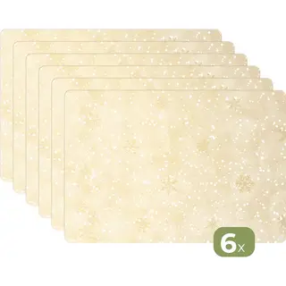 KitchenYeah Placemat Kerst - Kerstmis Placemats Kunststof - 45x30 Cm - 6 Stuks - Kerstversiering - Tafeldecoratie - Tafel Kerstdecoratie - Borden Onderleggers -