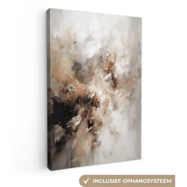 OneMillionCanvasses Canvas Schilderij 90x140 Cm - Abstract Schilderijen Op Canvas - Kamer Decoratie Accessoires - Moderne Schilderijen Woonkamer - Wanddecoratie thumbnail