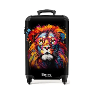 NoBoringSuitcases.com Handgepäck Koffer Mit Tsa Schloss - Hartschalenkoffer, Reisetasche Mit Rollen, Trolley, Mittelgroß Und Klein, Graffiti-Druck