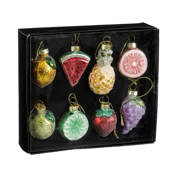 Mica Decorations Decoratie Ornament Fruit Groen 8 Stuks thumbnail