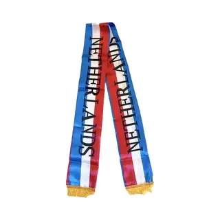 Happy Happenings Koningsdag Sjaal - 178 X 13, 5 - Rood, Wit, Blauw - Nederlands Elftal - Koningsdag Accessoires - Sjaals - Holland - Oranje Feest Artikelen