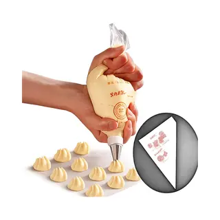 Cheaperito Set Van 100 Wegwerp Spuitzakken – Slagroomzakken Maat L – Taart Decoratie & Garneerzakken – 20 X 32 Cm