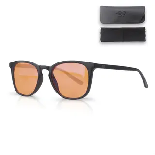 Lc Eyewear Computerbril - Blauw Licht Bril Zonder Sterkte - Blue Light Glasses - Beeldschermbril - Unisex Bril Zonder Sterkte - Rond/Oranje